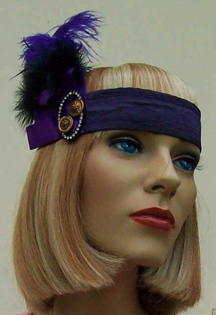 Headband for Flapper -  Purple